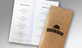 Menus et Cartes pour restaurants